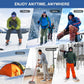 SNOW DEER Heated Socks for Men Women, App Controlled Left/Right Electric Ski Sock, 7.4V 2200mAh Rechargeable Battery 360°Fast Heating Toe Warmers for Skiing Hunting Motorcycle Walking Dogs
