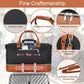 Weekender Bag for Women, Travel Duffel Bag Carry On Overnight Bag with Shoe Compartment Large Nylon Travel Weekend Tote Bag - Roamly