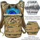 Tactical Hydration Backpack 2L Water Bladder - Lightweight Durable Pack for Hiking, Running, Outdoor Adventures, Adjustable Straps & Leak-Proof Design