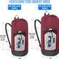 BALEINE 120L Laundry Bag Backpack, 900D Oxford Fabric Large Travel Laundry Bags with Shoulder Straps and 2 Mesh Pockets for College Dorm, Apartment, Laundromat (Red, 120L)