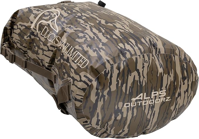 ALPS OutdoorZ Ducks Unlimited Guardian Backpack Dry Bag, 50L - Mossy Oak Original Bottomland