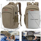 Tzowla Vintage Canvas Laptop Backpack for Men and Women,College Travel Work Rucksack with USB/Type-C Charging Port,Lightweight Bookbag Hiking Casual Daypack Backpacks Fit 15.6" Laptop(Olive Green)