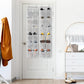Simple Houseware 24 Pockets - 2PK 12 Large Pockets Over Door Hanging Shoe Organizer, Grey