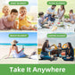 ZAZE Extra Large Picnic Outdoor Blanket, 80''x80'' Waterproof Foldable Blankets Gingham Picnic Mat for Beach, Camping Grass Lawn Park Accessories Cute Couple Gifts Ideas Wedding Registry(Green White)