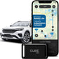 Cube GPS Tracker for Vehicles Assets Kids, Mini GPS Trackers for Dogs, Car Tracker Device: Real Time Worldwide Location SOS Pings Geo-Fencing + Rechargeable Battery Requires Subscription