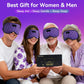 Sleep Eye Mask Bluetooth Headphones - 3D Contoured Zero Pressure Sleeping Masks 100% Blackout Eye Cover Breathable Sleeping Mask for Side Sleepers Wireless Earphone Ear Muff Headband Women Men Gift
