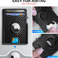 Airtag Wallet for Men,with Money Clip 10 Cards Metal Case Smart Slim Pop Up Credit Card Holder Flip with Magnetic Closure RFID Blocking wallet with Gift Box