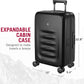 Victorinox Spectra 3.0 Frequent Flyer Plus Carry-On - Modern Hardside Carry-On Luggage - Rolling Suitcase with Spinner Wheels - Holds Travel Accessories - 45 Liters, Black