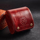 Genuine Napa Leather Watch Roll Travel Case - Travel Watch Rolls and Leather Watch Display Cases with Velvet Interior - Watch Storage Organizer Men's By CALIBERWATCH (Brown - Single)