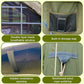 Large Luxury Inflatable Camping Tent, Technology Cotton Canvas Tent for 4-6-8-10-12 People | Breathable and Waterproof Tent with Skylight and Stove Jack, Suitable for Family Camping of 12 ㎡