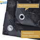 GUARD SHIELD Black Tarp 10x10 Feet Waterproof Tarps Lightweight Camping Tarp Outdoor Multi Purpose Poly Cover 6mil