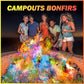 25 Pack Colorful Flames Color Fire Packets Fire Pit for Campfire,Fire Color Packets Camping Accessories for Kids & Adults,Outdoor Fire Changing Flame Powder. (25 Packets)