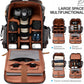 Padwa Lifestyle Gray Camera Backpack - Professional DSLR & UAV Camera Bag,Anti Theft Canvas Camera Backpack with Rain Cover,Large Capacity Photography Travel Camera Bag with Multi Compartments