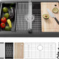 33 Inch Undermount Kitchen Sink Stainless Steel, 33x19 Undermount Workstation Sink Single Bowl Commercial 16 Gauge Stainless Steel Kitchen Black