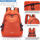 YZAOLL Small Lightweight Packable Hiking Backpack, 20L Hiking Backpack Day Pack for Women Men Travel Camping Vacation,Orange