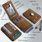 Airtag Wallet for Men,with Money Clip Gift Boxed,Slim Front Pocket Wallet RFID Blocking Metal Case Smart Pop-up Credit Card Holder in Magnetic Leather Flip