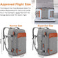 Carry on Travel Backpacks, Extra Large 40L Flight Approved Bag for Men & Women,Expandable Suitcase Backpack With 4 Packing Cubes,Water Resistant Luggage Daypack Business Weekender Bag,Grey