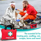 General Medi First Aid Kit -309 Pieces- Reflective Bag Design - Including Bandages, Moleskin Pad and Emergency Blanket for Travel, Home, Office, Car, Camping, Workplace