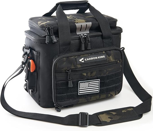 Waterproof Fishing Tackle Bag,Saltwater Tackle Box Bag,Fishing Bags for Men - Fishing Gifts for Men Black