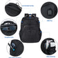KROSER TSA Friendly Travel Laptop Backpack 18.4 inch XXXL Gaming Backpack Water-Repellent College Daypack Business Backpack with RFID Pockets & USB Port for Men/Women-Black - Roamly