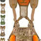 Binocular Harness Chest Pack - Lightweight Hunting Chest Rig with Rangefinder Pouch, MOLLE System Bino Harness for Bow Hunting, Tactical Chest Pack for Men, Veteran Owned Gear, Orange