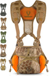 Binocular Harness Chest Pack - Lightweight Hunting Chest Rig with Rangefinder Pouch, MOLLE System Bino Harness for Bow Hunting, Tactical Chest Pack for Men, Veteran Owned Gear, Orange