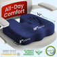 5 STARS UNITED Seat Cushion for Tailbone Pain Relief – Memory Foam Cushion for Coccyx, Hip, Hemorrhoid, Sciatica & Post-Surgery Recovery – Wheelchair, Car, Desk, Gaming & Office Chairs, D Blue