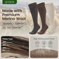 LEVSOX Merino Wool Compression Socks for Women & Men 20-30 mmHg Knee High Graduated Support Socks for Nurses Pregnancy Travel