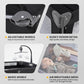 2-in-1 Pack and Play with Mattress,Baby Bassinet Bedside Sleeper, Bedside Bassinet & Baby Playpen, Easy Folding Portable Crib for Newborn to Toddlers (Dark Grey)