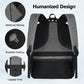 Travel Laptop Backpack, Business Carry on Backpack Flight Approved Backpack, Large Travel Work Backpacks for Men Women with USB Charger Port, Rucksack Bag, Mochila de viaje, Grey - Roamly