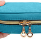 Teamoy Mini Jewelry Travel Case, Storage Organizer Bag for Earrings, Necklace, Rings, Teal