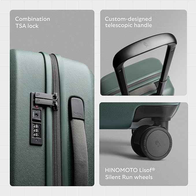 Bellroy Transit Carry-On Large (46L carry-on luggage, with hard shell and removable packing cells) - Black