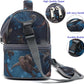 FlowFly Double Decker Cooler Insulated Lunch Bag Large Tote for Boys, Girls, Men, Women, With Adjustable Strap, MyDinosaur