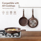 SENSARTE Nonstick Frying Pan Skillet, Omelette Pan, Healthy Stone Cookware Chef's Pan, PFOA Free, Toffee Brown (12.5 Inch)