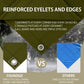 FoundGo Canvas Tarp 4x4ft Heavy Duty Waterresistant Tarps with Grommets, UV Resistant, 22 Mil Tarpaulin,14 oz Durable Cloth Covers for Car, Roof, Boat, Camp, Canopy, Woodpile with Ropes-Moss