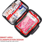 410 Piece Waterproof Hard Shell First Aid Kit for Home, Car, Travel, Camping, Truck, Hiking, Sports, Office, Vehicle & Outdoor Emergencies - Emergency Medical Kits (Red)