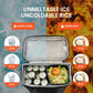 Insulated Cooler Backpack Portable Lightweight Leak Proof Waterproof Multiple Compartments Thermal Bag with Bottle Wine Holder for Beach Travel Camping Hiking Picnic Lunch
