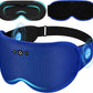 3D Contoured Sleep Mask with Bluetooth Headphones, Eye Masks for Sleep, Sleeping Mask with Ultra-Thin Stereo Speakers for Men, Women, Gifts - Blue