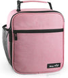 Hap Tim lunchbox for Adult, Insulated Lunch Bag for Women, Reusable Lunch Box, Spacious Lunchbag, Pink (18654-PK)