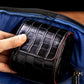 MR.OKAY Single Watch Travel Case- Classic Leather Watch Case With Superb Texture.(Portable Watch Roll Or Organizer For Storage And Display).Festival Gift For Men, All Handcrafted By Artisans.