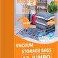 Vacuum Storage Bags Jumbo (12 x Jumbo),Plastic Packaging Bags,Space Saver Sealer Compression Bags for Blankets, Comforters, Pillows, Bedding,Clothes Storage
