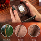 MR.OKAY Single Watch Travel Case-Classic Leather Watch Case With Superb Texture.(Portable Watch Roll Or Organizer For Storage And Display).Festival Gift For Men, All Handcrafted By Artisans