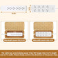 Cable Management Box, Handmade Imitation Rattan Cord Cable Organizer, Open Slots Cords Hider Box Under Desk Cord Organizer for Computer Router USB Hub & Power Strip
