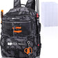 50L Fishing Tackle Backpack with Rod Holder and 4 Included 3600 Tackle Boxes - Waterproof Fishing Backpack for Ultimate Gear Organization and Storage (Gray Camo)