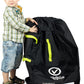V VOLKGO Car Seat Travel Bag For Airplane with Padded Backpack Shoulder Straps, Gate Check Bag, Car Seat Bags for Air Travel Carseat Travel Cover, Carseat Travel Bag Cover for Airplane Travel