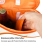 Tirrinia 2 Bottle Wine Gift Tote Carrier - Leakproof & Insulated Padded Versatile Wine Cooler Bag for Travel, BYOB Restaurant, Wine Tasting, Party, Dinner, Gift for Wine Lovers, White Orange