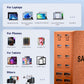 USB Charging Station (600W),12-Port USB C Charger Block with Dual 100W PD USB-C Fast Charging Station Hub for MacBook Pro/Air/All iPad Phone 17/16 15/14/13/Pro Max/Samsung Galaxy Note(Orange) - Roamly