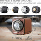 Watch Winder for Automatic Watch with Vertical Rotor Stop (with AC Adapter)