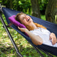 Tranquillo Universal Double Hammock with Stand Included for 2 Persons/Foldable Hammock Stand 600 lbs Capacity Portable Case - Inhouse, Outdoor, Camping, Aegean