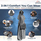 3-in-1 Travel Blanket Airplane – Compact with Bag & Pillow Combo Set, Gray Ultra-Soft Fleece | Packable Blanket Compact | Hidden Pocket | Trolley Sleeve | Carabiner | Travel Essentials
